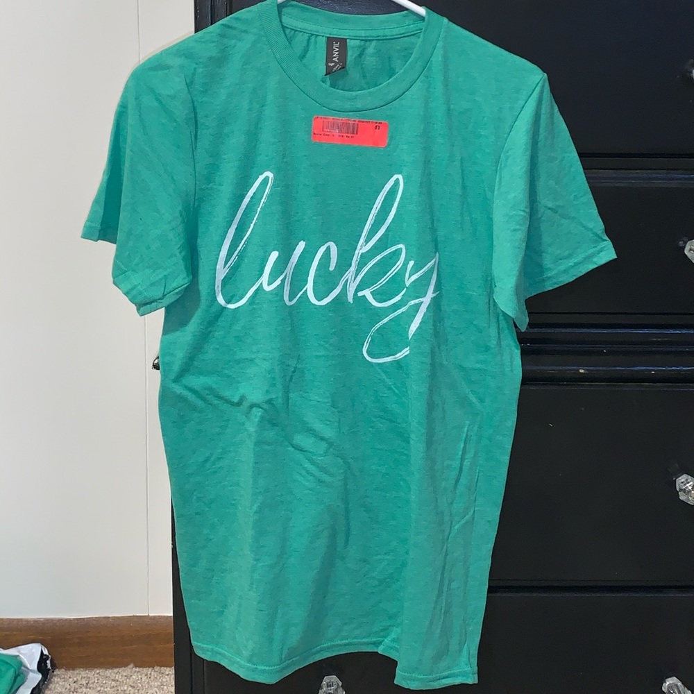 “Lucky” green T-shirt